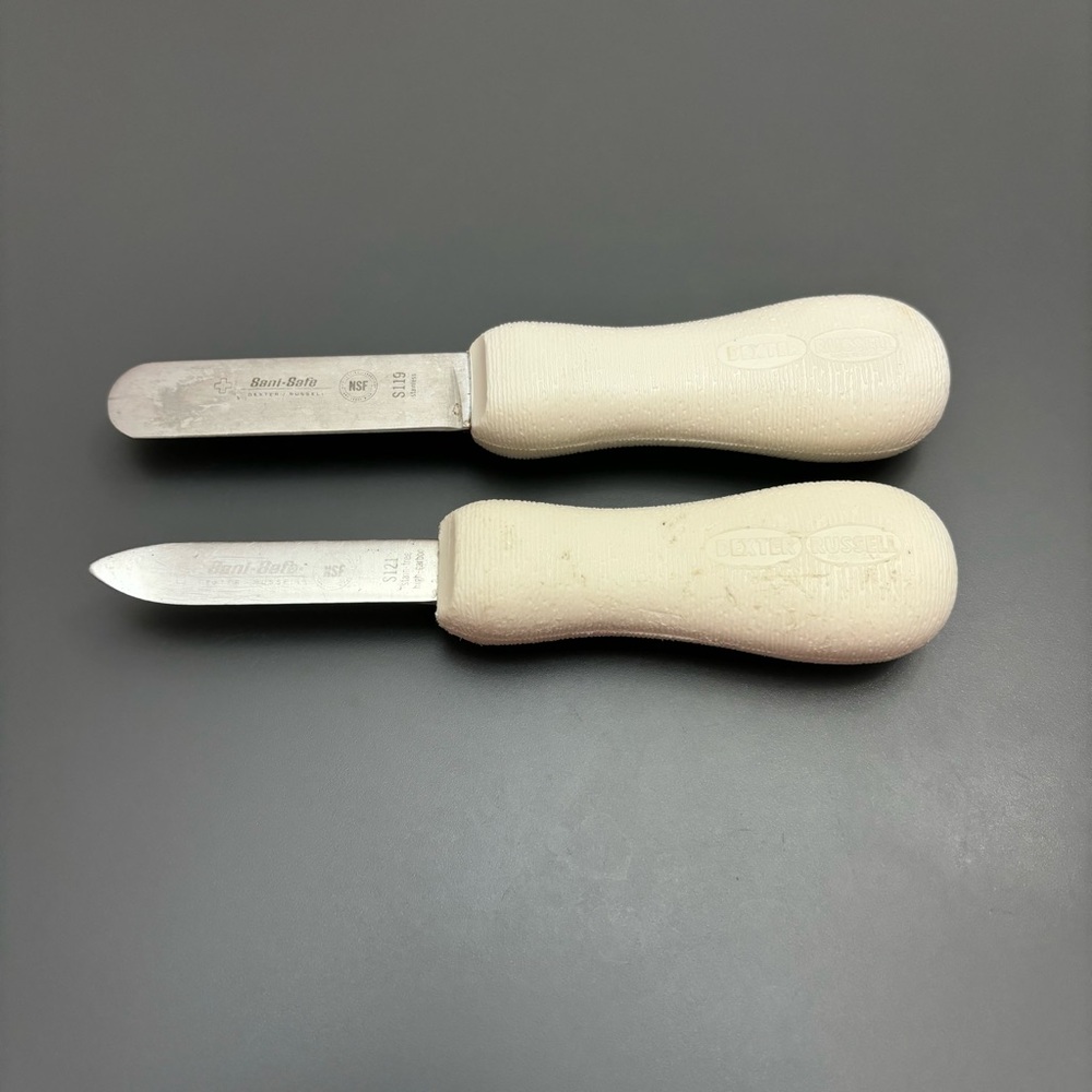 𝅺Vintage DEXTER-RUSSELL 2 Knives Set Oyster Knife & Clam Knife Sani-Safe Series